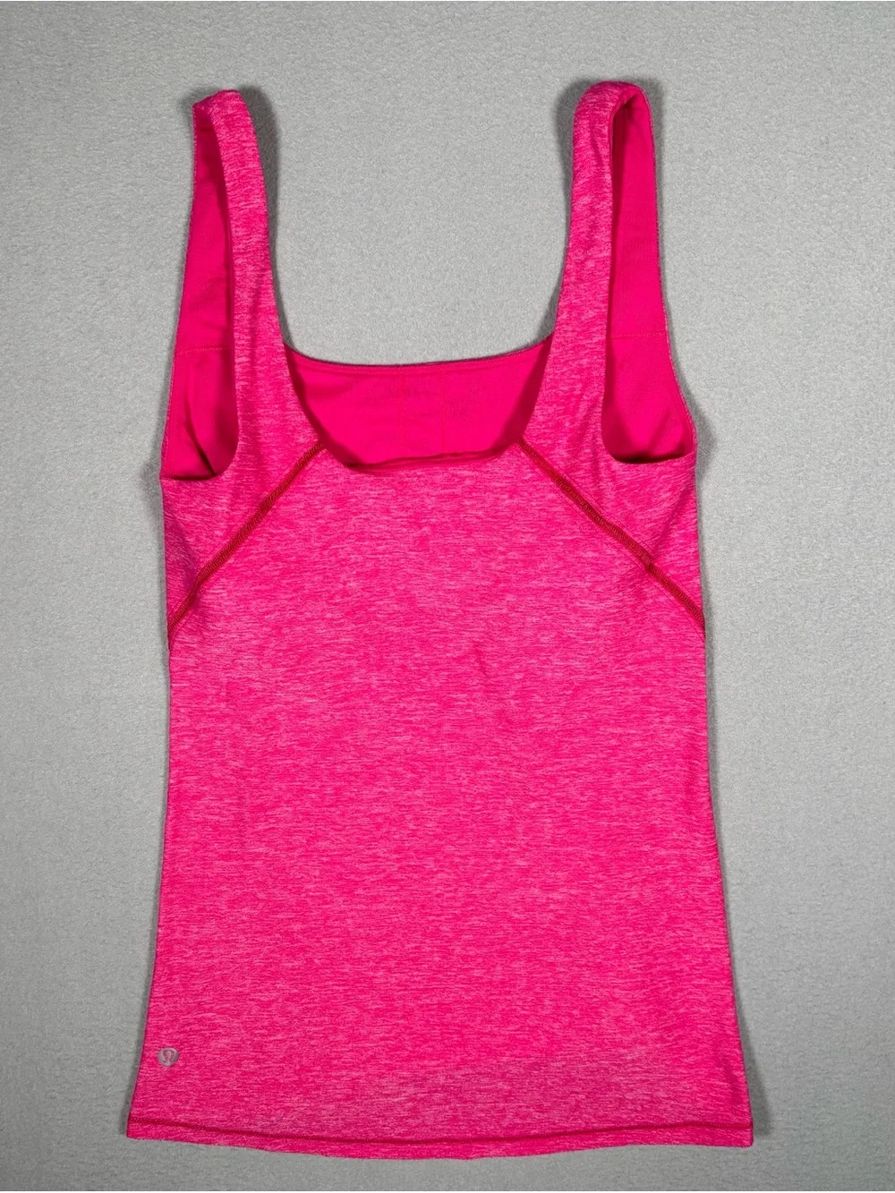Lululemon Amala Tank Adjustable Built In Bra Women’s Size 6 Heathered Pink Yoga
